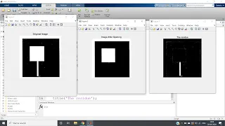 Object Decomposition using Morphological Opening MATLAB