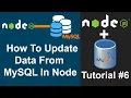 Node JS MySQL Tutorials How To Update Data From MySQL In Node JS 2022