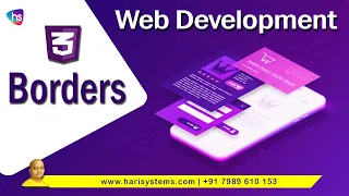 Borders in CSS3 How to learn CSS 3 Web design tutorial Sekharmetla Harisystems