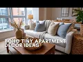 Boho Tiny Apartment Decor Ideas for a Cozy and Stylish Home
