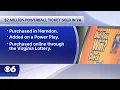 2 million Powerball ticket sold in Virginia