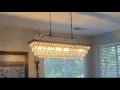 Wellmet 40 Crystal Chandelier Review Stunning Dining Room Lighting Over 8ft Table