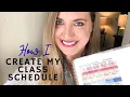 How I CREATE My CLASS SCHEDULE Tips for Creating an AWESOME and ORGANIZED Class Schedule
