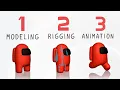 Among Us Game Character - Blender 2 9