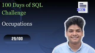 Occupations Days Of SQL Challenge HackerRank Solution