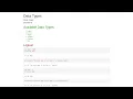 Data Types in R