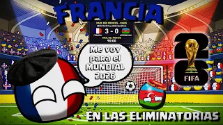 ¿FRANCIA LA TUVO FACIL? 🇫🇷 La historia camino al MUNDIAL 2026 🔥|   #countryballs