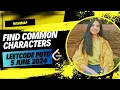 1002 Find Common Characters Leetcode POTD 5 June 2024 Java Hindi String HashMap