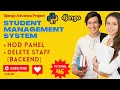 Delete Staff Backend Remove Staff Model Data Python Django Tutorial
