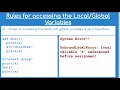 Local and Global Variables In Python