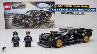 lego speed champions 77262 ken block 65 ford mustang hoonicorn v1 detailed building review