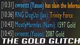 LEAGUE GOLD GLITCH (League Of Legends Funny Moments)