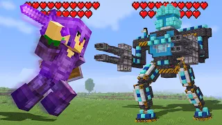 Mech vs GIANT in Minecraft