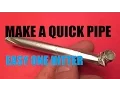 How To Make A Homemade Tobacco Pipe with aluminum foil