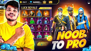 FREE FIRE SPENDING 12.000 DIAMONDS IN LEVEL 1 ID TO BUY ALL RARE ITEMS NOOB TO PRO -GARENA FREE FIRE
