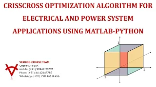 CRISSCROSS OPTIMIZATION ALGORITHM FOR ELECTRICAL AND POWER SYSTEM APPLICATIONS USING MATLAB-PYTHON