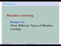 MathTalent Machine Learning Section 1 2 Three Different Types of Machine Learning