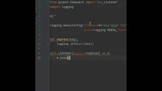Hacking tool in python Keylogger with few lines of code
