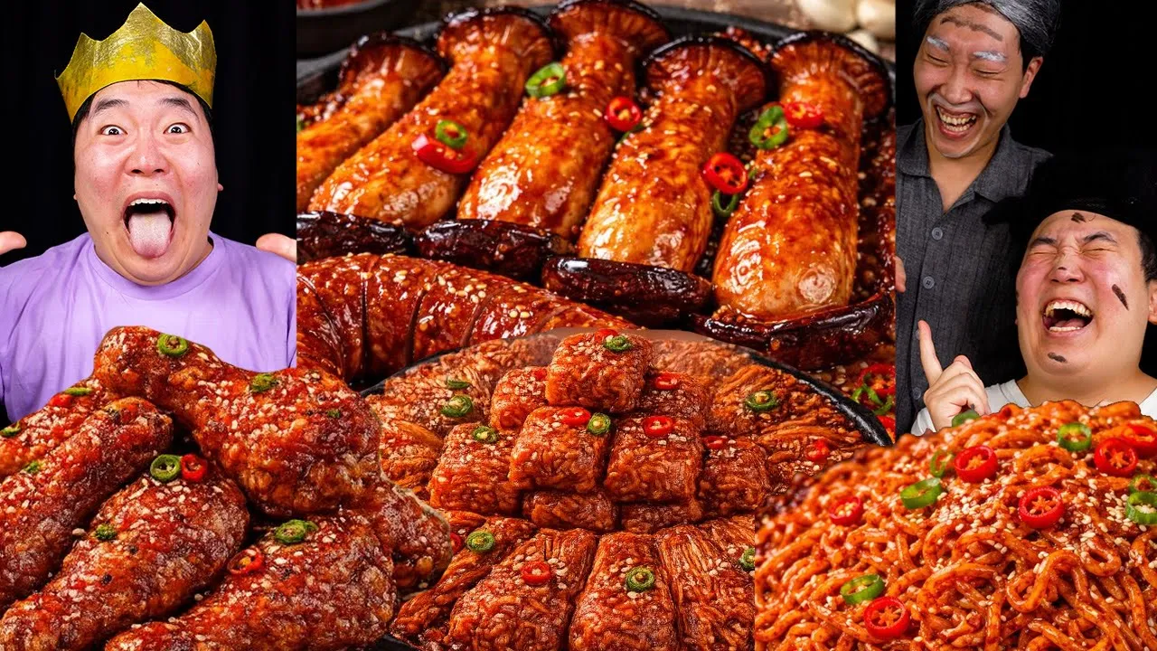 KING Pours FIRE Spicy Sauce to Prank a Beggar… But Gets SCHOOLED 😂 | ASMR MUKBANG