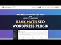How to install the Rank Math PRO SEO WordPress plugin