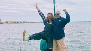 2/13/23 We Finally Finish Our Sporty 700 NM Sail to BELIZE CITY!! Splashing OUR NEW AB DINGY! S3:E7