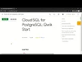 Cloud SQL for PostgreSQL Qwik Start GSP152 Solution