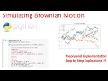 Simulating Brownian motion and drifted version with Python step by step explanations