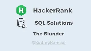 The Blunder HackerRank SQL Solution