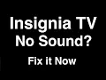 Insignia TV No Sound - Fix it Now