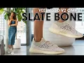 THESE ARE CLEAN Yeezy 350 v2 CMPCT Slate Bone On Foot Review How to Style