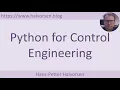 Python for Control Engineering
