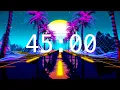 45 Minute Countdown Timer with Alarm Relaxing Music Retro 80 s Game Timer