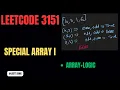 3151 Special Array I Array Logic O N LEETCODE EASY C