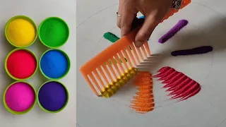 Satisfying Colors Rangolis Tricks with Comb!