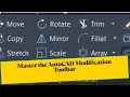 Master the Modify Toolbar In Auto CAD