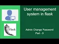 Admin Change Password User Management System Flask Project