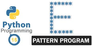 Python Pattern Programs Printing Stars in E Shape