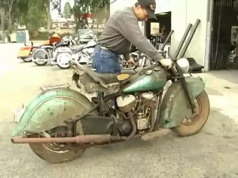 Download MP3 1948 Indian Chief motorcycle comes back to life after 40 years