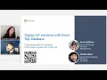 Deploy IoT Solutions with Azure SQL Database CONLL106