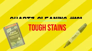 Quartz Cleaning - Tough Stains