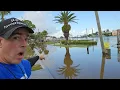 Major Storm Surge Flooding in New Port Richey Florida HURRICANE IDALIA