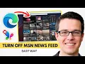 Turn off MSN in Edge Homepage in 1 Minute