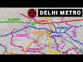 Amazing Metro Network of Delhi Explained Through Animated Map