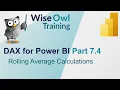 Download Lagu DAX for Power BI Part 7.4 - Rolling Average Calculations