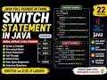 Java Full Course in Tamil 22 - switch Statement in Java break default Fall-Through