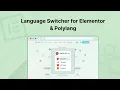 Language Switcher for polylang Elementor