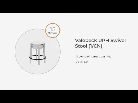 Valebeck - Upholstered Swivel Stool