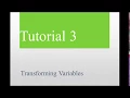 Stata Tutorial 3 Transforming Variables By Zina Nimeh