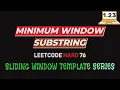 1 23 Minimum Window Substring Leetcode Hard 76 Sliding window C