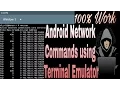 Android Network commands using terminal emulator tutorial 2
